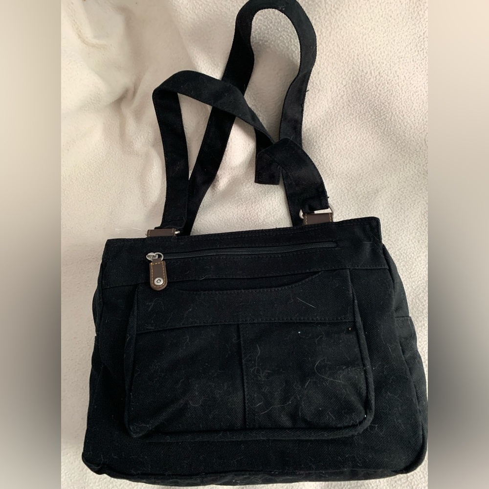 Pocketbook - shoulder bag. NWT Black denim material